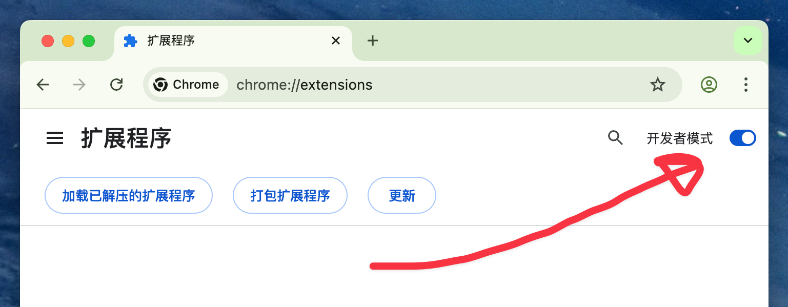 开发者模式示意图